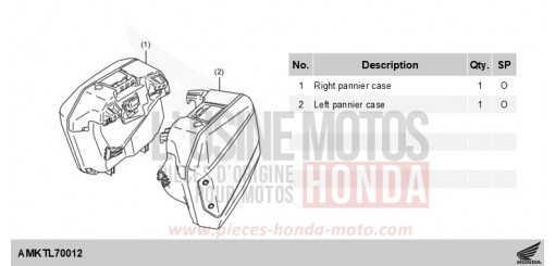 KIT,PANNIER CASE(R26,L33) ADV750S de 2025